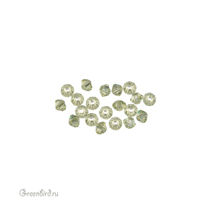 Swarovski 5328 Биконусы 2,5 мм, перидот (#214), уп. 20 шт.