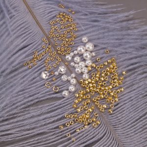 Набор для оплетения фианитов по МК «Карамельный шик», золото