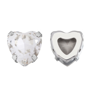 Кристалл в оправе 4827C 12 мм Crystalbird - Crystal (#001), родий, 1 шт. (#CBCS-0071)