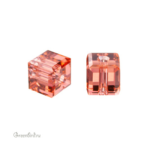 5601 Бусина Cube 4mm - Padparadscha (#542) 5601 Бусина Cube 4mm - Padparadscha (#542)