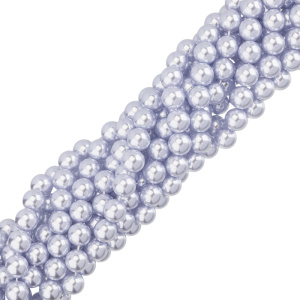 Жемчуг Crystalbird, круглый, 10 мм, Lavender, нить (#504)