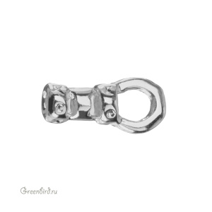 Концевик-кримп, 7х2 мм, родий (#SV1701-K010689-R)