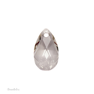 6106 подвеска Pear Shaped 16mm – Silver Shade (#001SSHA)