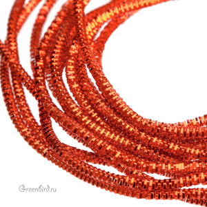Канитель трунцал 1,4 мм, темно-оранжевый (KAN4772)