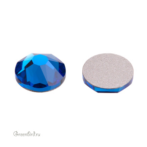 Swarovski 2088 Клеевые стразы круглые SS30, капри голубой (#243), 1 шт.