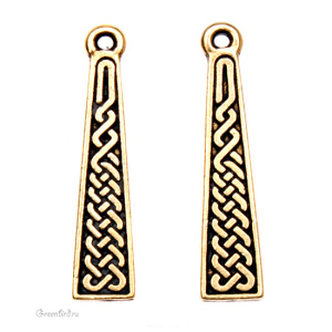 Подвеска "Кельтский шнурок", ант. золото, 1 шт. (#TC-2031)
