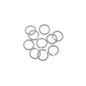 Витые соединительные кольца 7 мм, родий, 10 шт. (#SVA-Rings-013R)