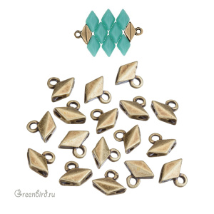 CYMBAL Концевик "Komia" для GemDuo, ант. латунь, 1 шт. (#GD-012498-AB) CYMBAL Концевик "Komia" для GemDuo, ант. латунь, 1 шт. (#GD-012498-AB)