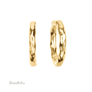 Швензы-кольца "Конго - фольга" 20 мм, золото, пара (#SV1701-2306G)