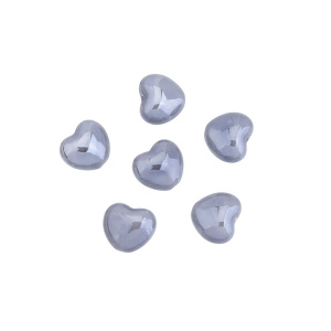 Бусина керамика "Сердце" 17х15 мм, серый, 1 шт. (#SVA-CRM-50)