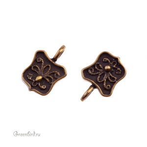 "Время рыцарей", подвеска, ант. латунь, 1 шт. (#Л1320)