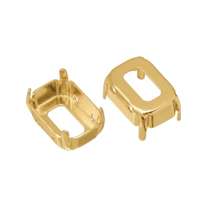 Оправа для 4627 Октагон 10x14 мм, цвет золото