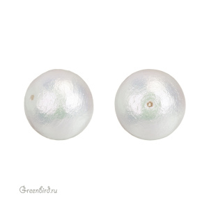 Хлопковый жемчуг 18 мм, Rich White, 1 шт. (#CTP001-18-RichWhite)