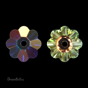 Swarovski пришивные 3700 Маргаритка 6 мм, прозрачный радужный (#001AB), 1 шт.