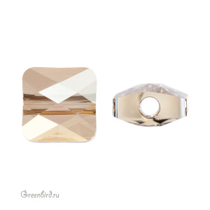 5053 Бусина Mini Square Bead 6mm – Golden Shadow (#001GSHA)