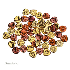 Rose Petals 8x7mm, Jet California Gold Rush, 10 гр (#23980/98542)