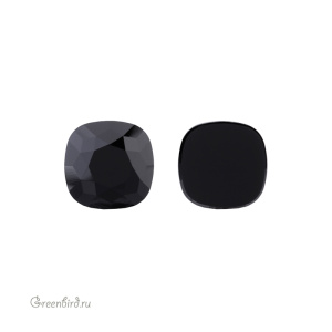 2471 Кристалл холодной фиксации Cushion 7 мм – Jet (#280), 1шт.