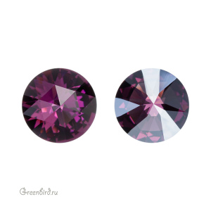 Swarovski 1401 Роза круглый 8 мм, аметист сияющий (#204IGNIT), 1 шт.