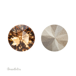 1401 Rose Cut Round Stone 10 мм – Light Colorado Topaz (#246)