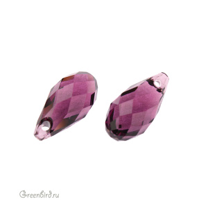 Swarovski 6010 подвеска Бриолетт 13x6,5 мм, аметист (#204), 1 шт.