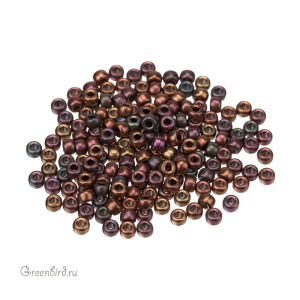 Matubo 8/0, Matte Metallic Bronze Iris, 5 гр (#K0164)