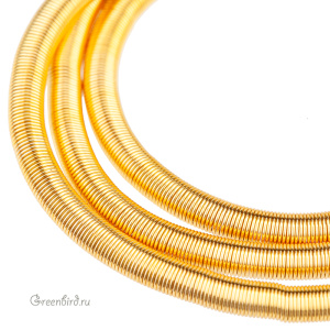 Канитель мягкая 3 мм, золотисто-желтый (KAN4766)