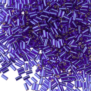 Бисер MIYUKI Bugle 3mm – Dark Sapphire (#20), 10 г