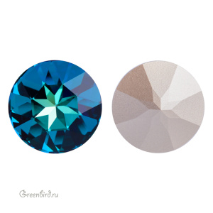 1201 Round Stone 27 мм – Bermuda Blue (#001BB)