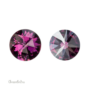 Swarovski 1401 Роза круглый 11,8 мм, аметист сияющий (#204IGNIT), 1 шт.