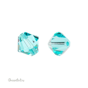 Swarovski 5328 Биконус 8 мм, светлая бирюза (#263), 1 шт.