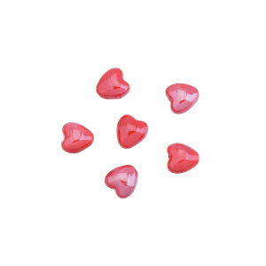 Бусина керамика "Сердце" 12х12,5 мм, красный, 1 шт. (#SVA-CRM-51)