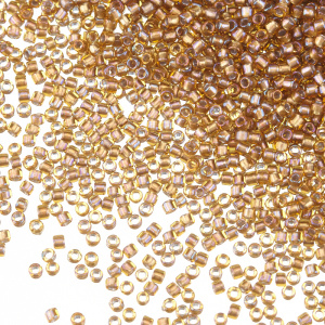 Бисер TOHO Round 15/0 внутренняя позолота (#278), 10 г