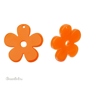 Подвеска "Ромашка", оранжевый, 1 шт. (#SVA-BASE-122)