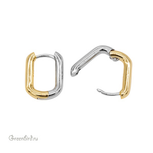 Швензы-звенья "Конго", биколор, пара (#SV1701-2286N)