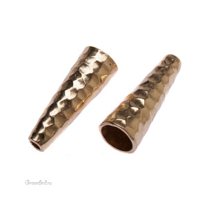 JBB Концевик-конус "Hammertone", св. латунь (J49-186)