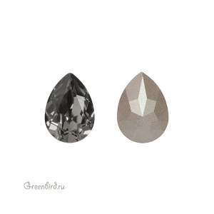 4320 Pear Fancy Stone 14х10 мм – Black Diamond (#215)