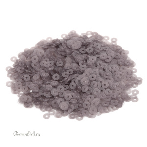 Пайетки 3мм плоские Grigio Fumo (#906F)