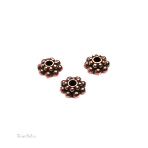 Бусина "Pantene", ант. медь, 1 шт. (#TC-5678)