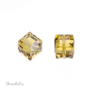 5601 Бусина Cube 4mm - Lime (#385) 5601 Бусина Cube 4mm - Lime (#385)