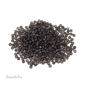 Бисер чешский PRECIOSA Czech круглый 8/0, Chrome Dark (#00030/27480D), 10 г
