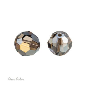 5000 Бусина круглая 8mm – Black Diamond Golden Shadow (#215GSHA)