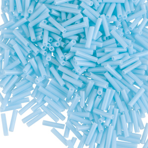 MIYUKI Slender Bugle 6mm – Opaque Turquoise Blue (#413)