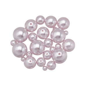 Crystalbird Микс жемчуга 3-10 мм, лавандово-розовый шелк, уп.25 шт. (#MIX36)