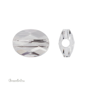 Swarovski 5051 Бусина Мини Овал 8х6 мм, прозрачный (#001), 1 шт.