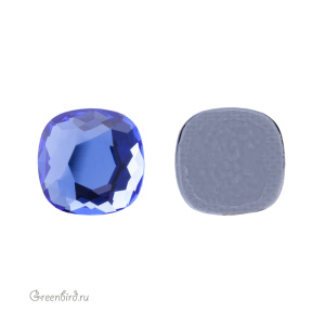 2471 Кристалл горячей фиксации Cushion 10 мм – Sapphire (#206), M-Foiled, 1шт.