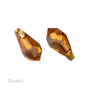 Swarovski 6000 подвеска Капля 11x5,5 мм, топаз (#203), 1 шт.