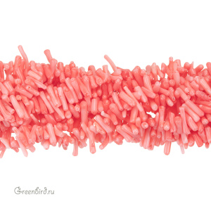 Бусины из коралла, коралловый, нить (#SV-CORAL-05)
