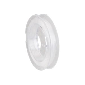 Резинка для браслетов, белый, 0,8 мм, 1 шт (#CN-BE-002)