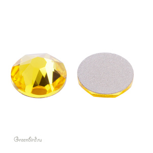 Swarovski 2088 Клеевые стразы круглые SS34, цитрин (#249), 1 шт.