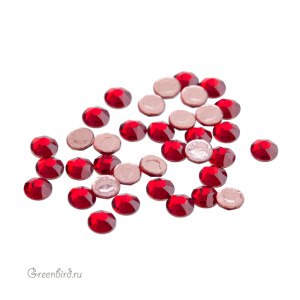 2078 Кристаллы горячей фиксации Rose Flatback SS12 – Siam (#208), уп. 36шт.